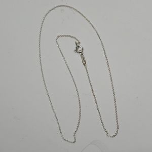 Tiffany & Co. 15.5" plain rolo link chain